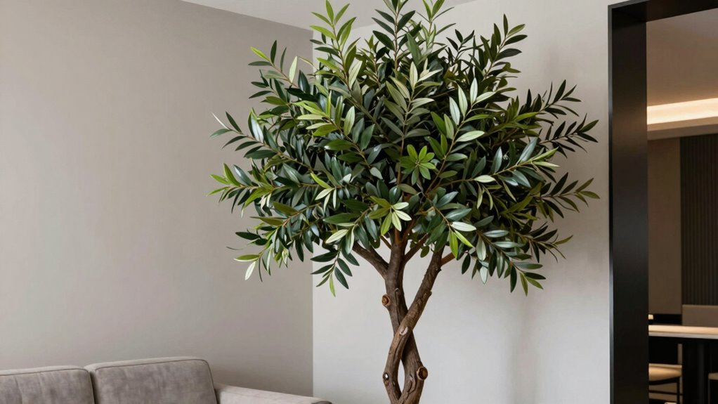 tall realistic faux tree