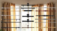 top bay window curtain rods