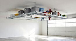 top ceiling garage racks