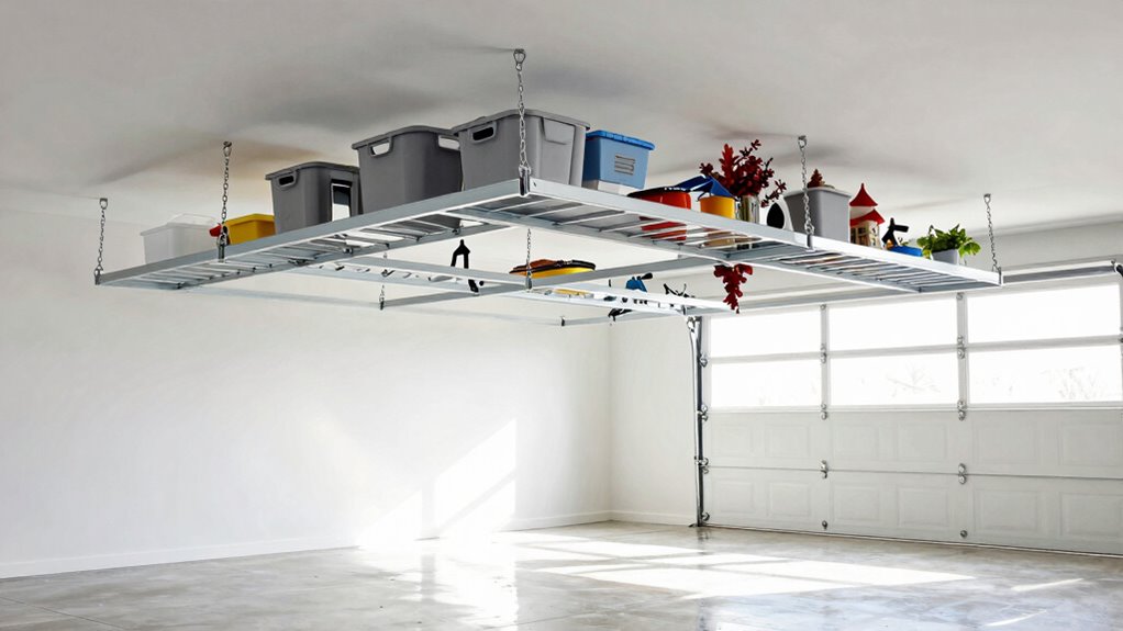 top ceiling garage racks