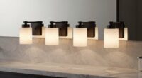 top four light vanity fixtures