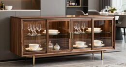 top glass door buffet ideas