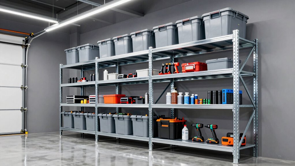 top heavy duty garage shelves