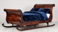 top king sleigh bed frames