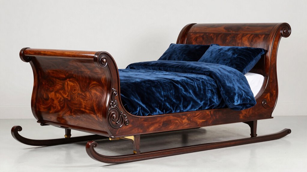 top king sleigh bed frames