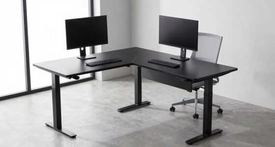 top l shaped standing desks