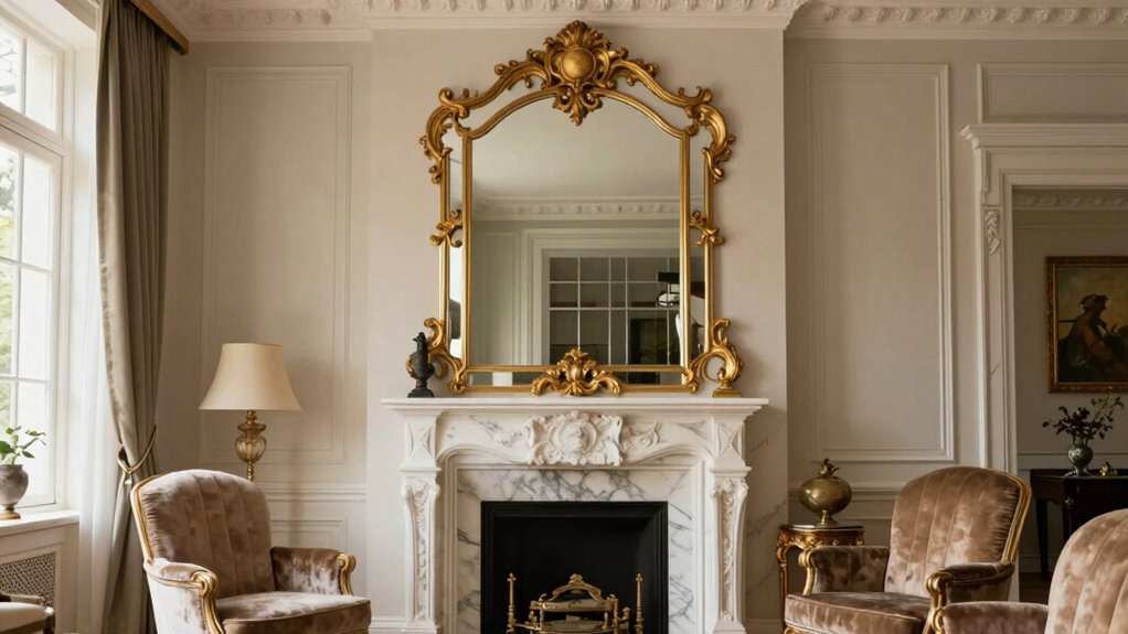 top large arched mirror mantels