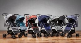 top large foldable dog strollers
