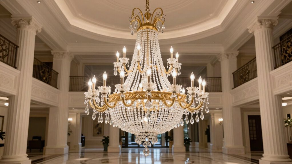 top large two tier chandeliers