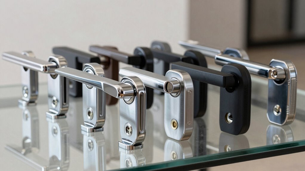 top lockable lever handles