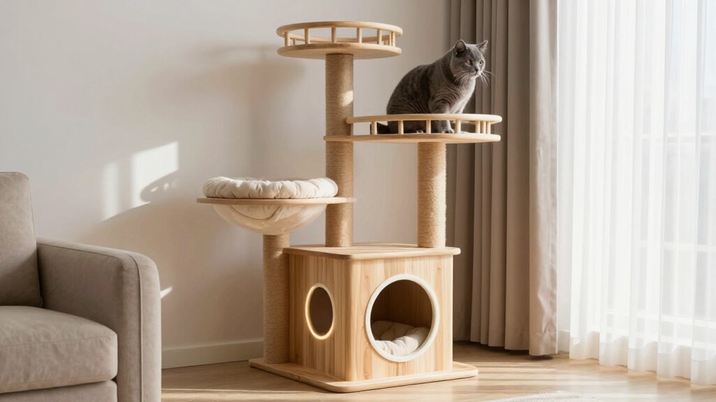 top modern cat tree towers