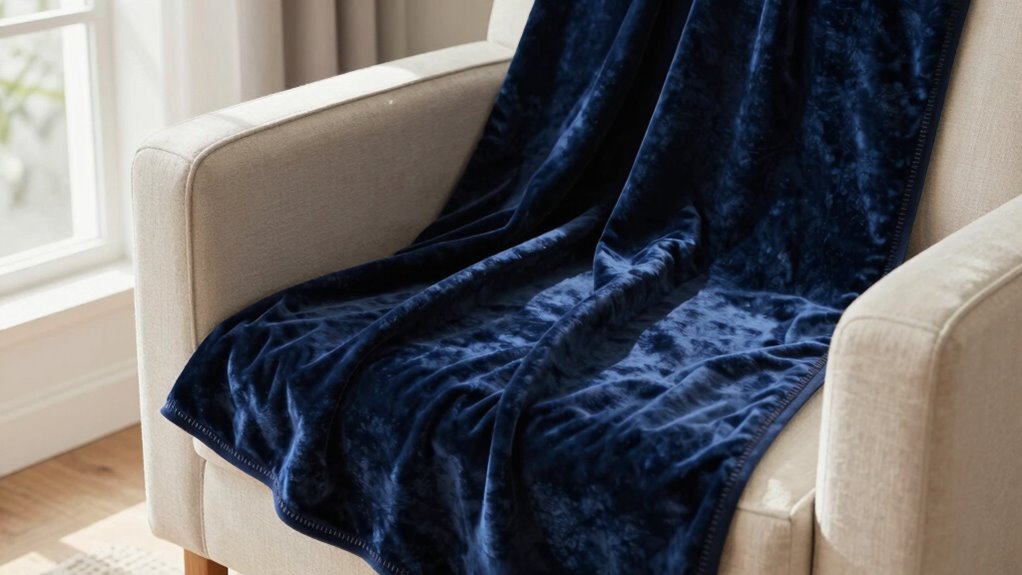 top navy blue cozy blankets