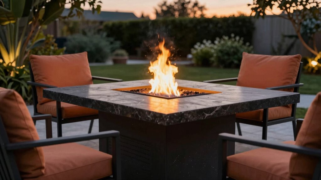top outdoor propane fire tables