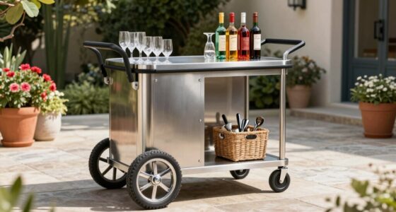 top outdoor rolling bar carts