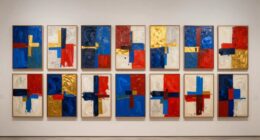 top oversized abstract art