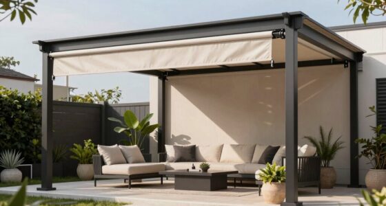 top pergolas with retractable canopies