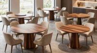 top round dining sets