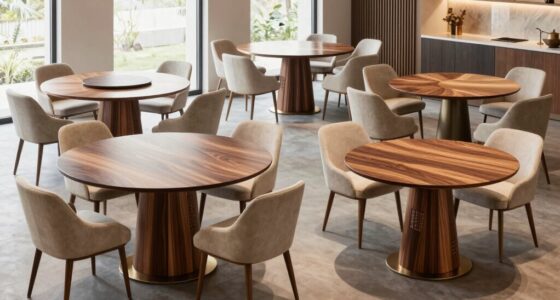 top round dining sets