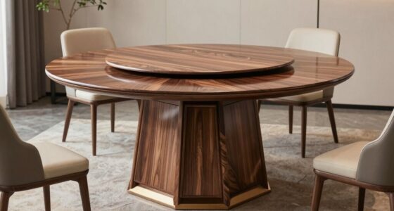 top round pedestal tables