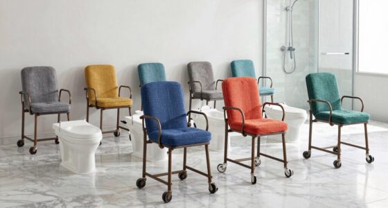 top shower chair and commode combos