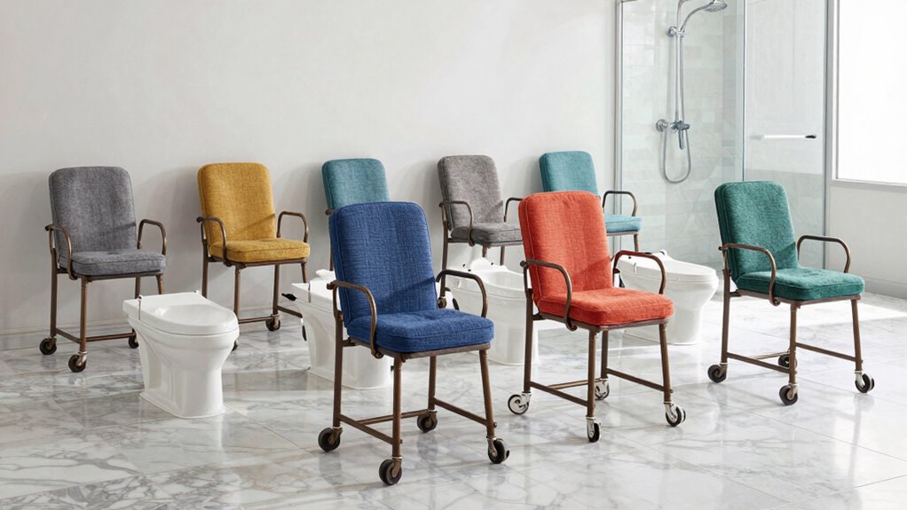 top shower chair and commode combos