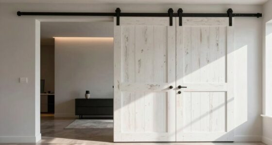 top sliding barn door dividers