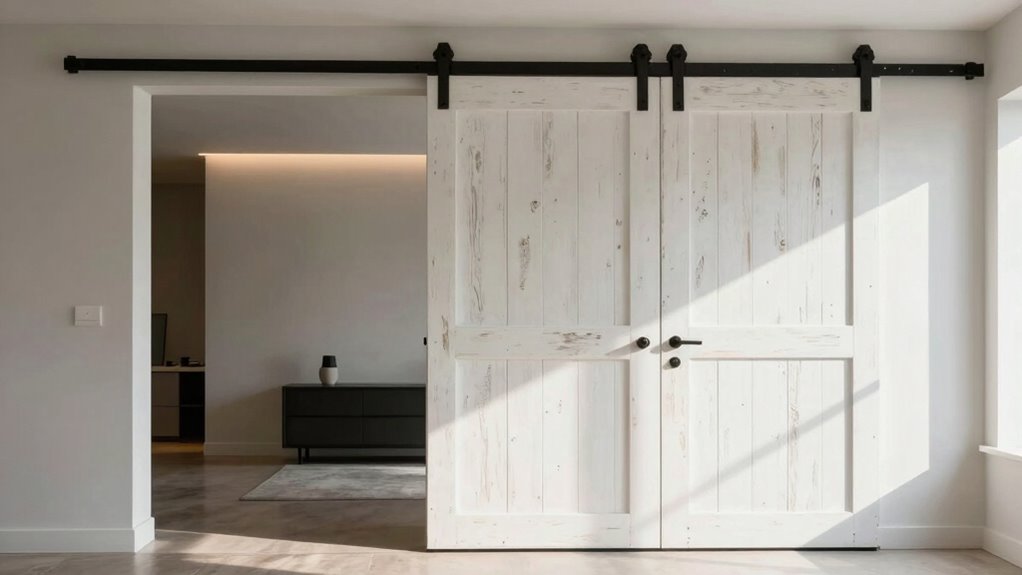 top sliding barn door dividers