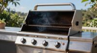 top stainless four burner grills
