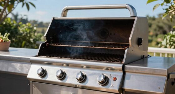 top stainless four burner grills