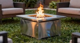 top stainless steel fire pits