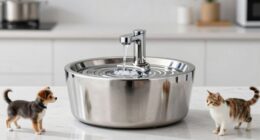 top stainless steel pet fountains