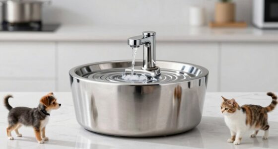 top stainless steel pet fountains