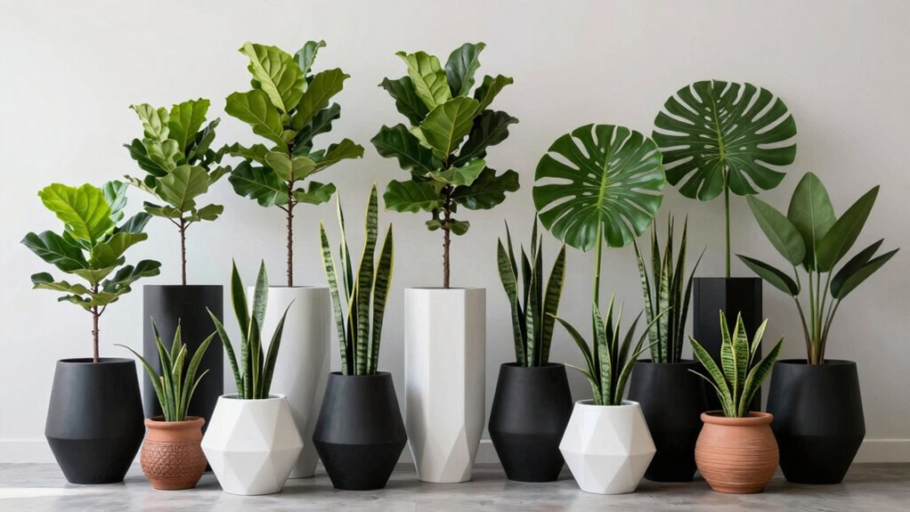 top tall indoor planters