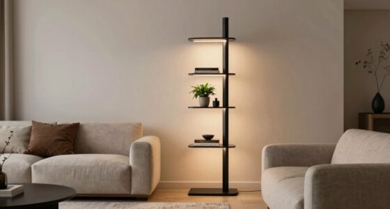 top tall shelf floor lamps