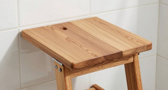 top teak shower seats
