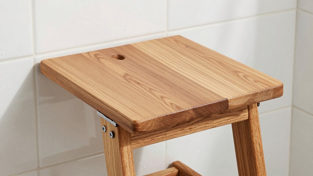 top teak shower seats
