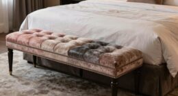 top upholstered bed foot benches