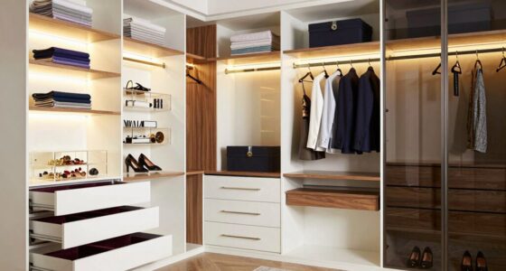 top walk in closet organizers