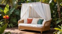 top wicker daybeds with canopies