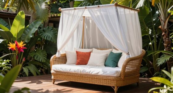 top wicker daybeds with canopies