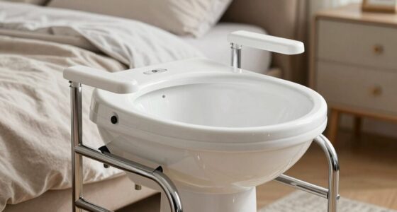 top wide bedside commode