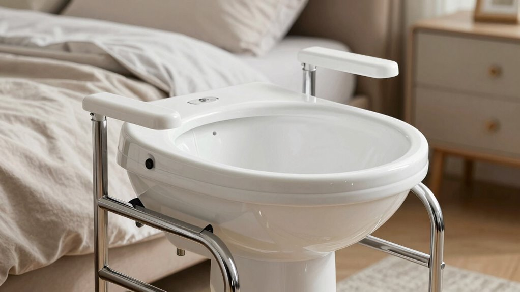 top wide bedside commode