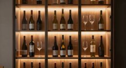 top wine cabinet led lighting