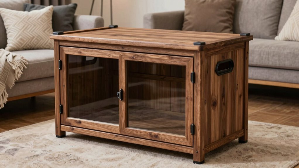 top wooden dog crates