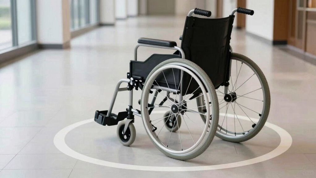 wheelchair turning space requirements