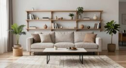 balanced clutter free living space