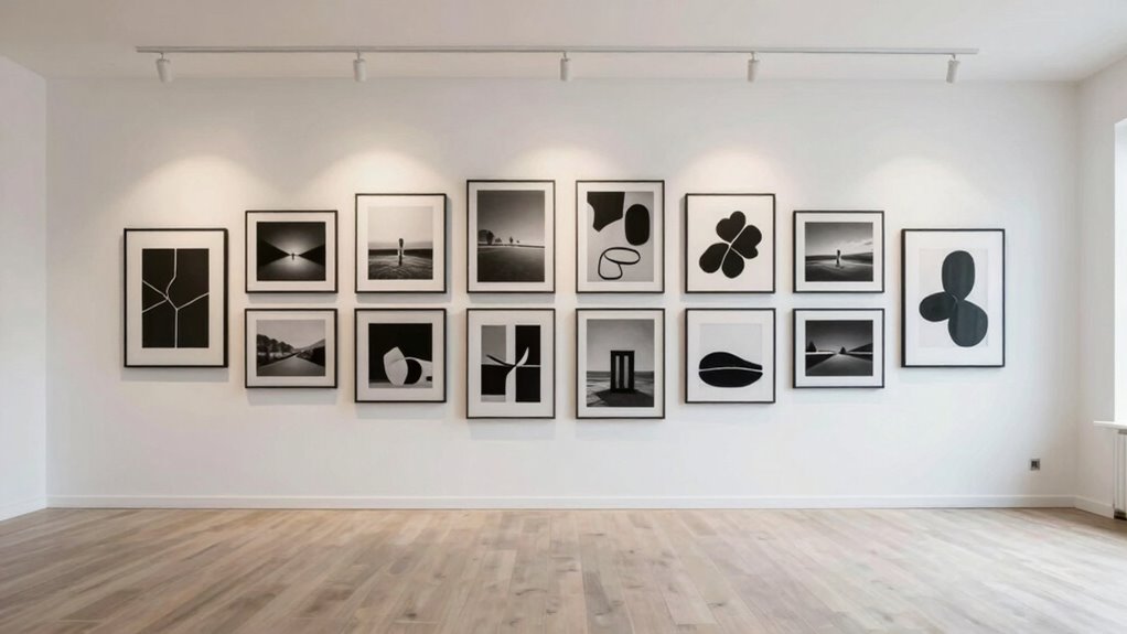 balanced gallery wall design