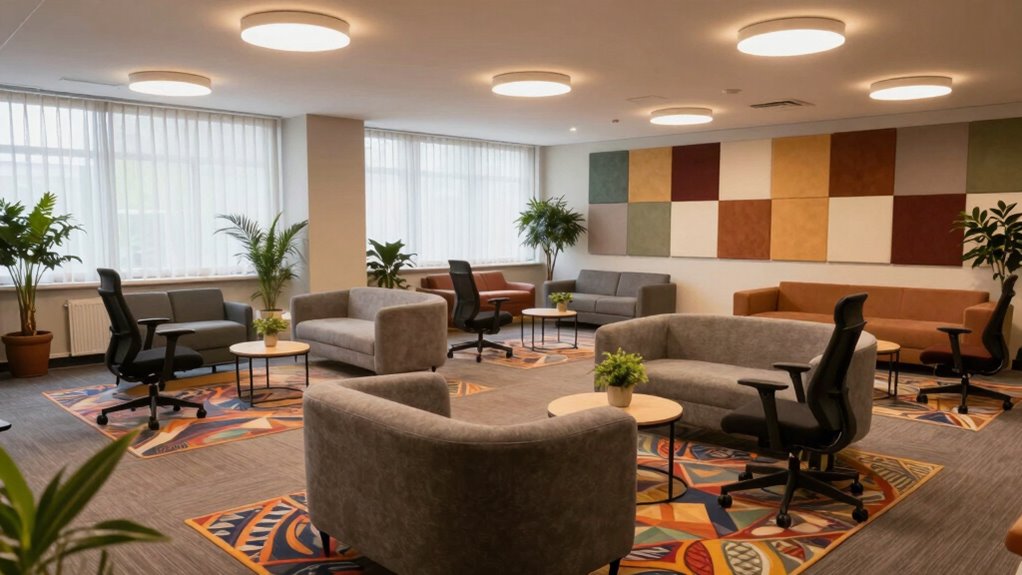 calming adaptable high traffic environments
