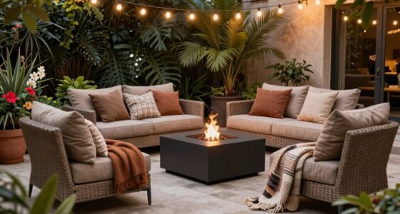 create cozy patio retreat