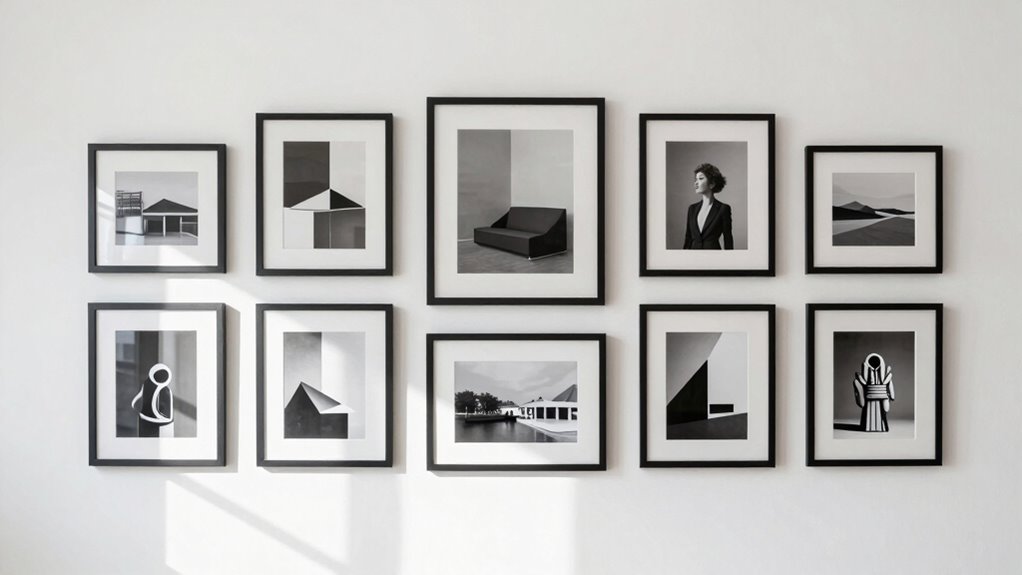 curated cohesive gallery wall